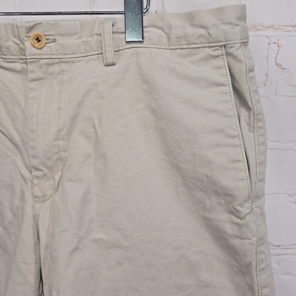 Banana Republic Light Khaki Flat Front Shorts Classicore Mens Size 36